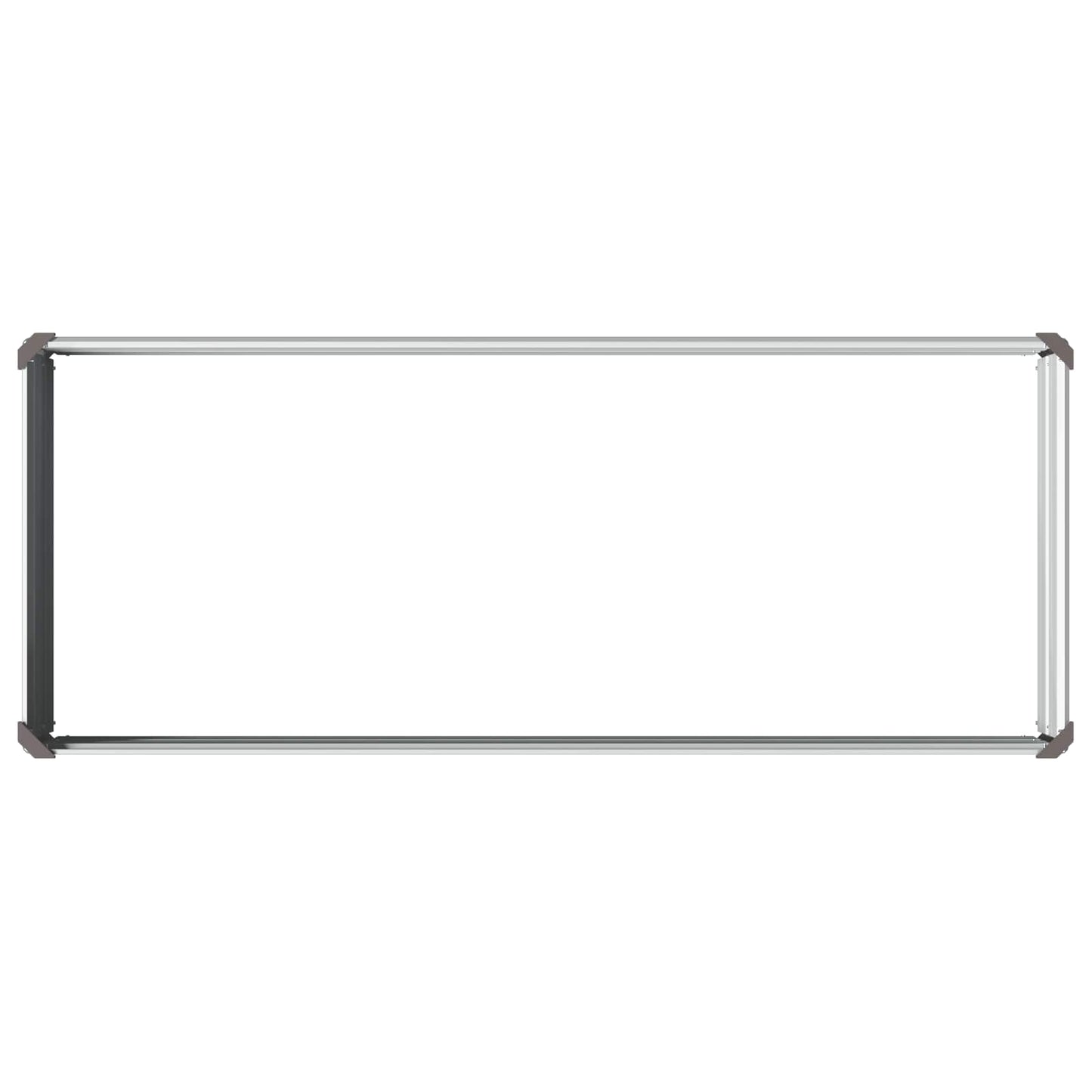 Raised Garden Bed Grey 100 x 40 x 24 cm cold-rolled steel