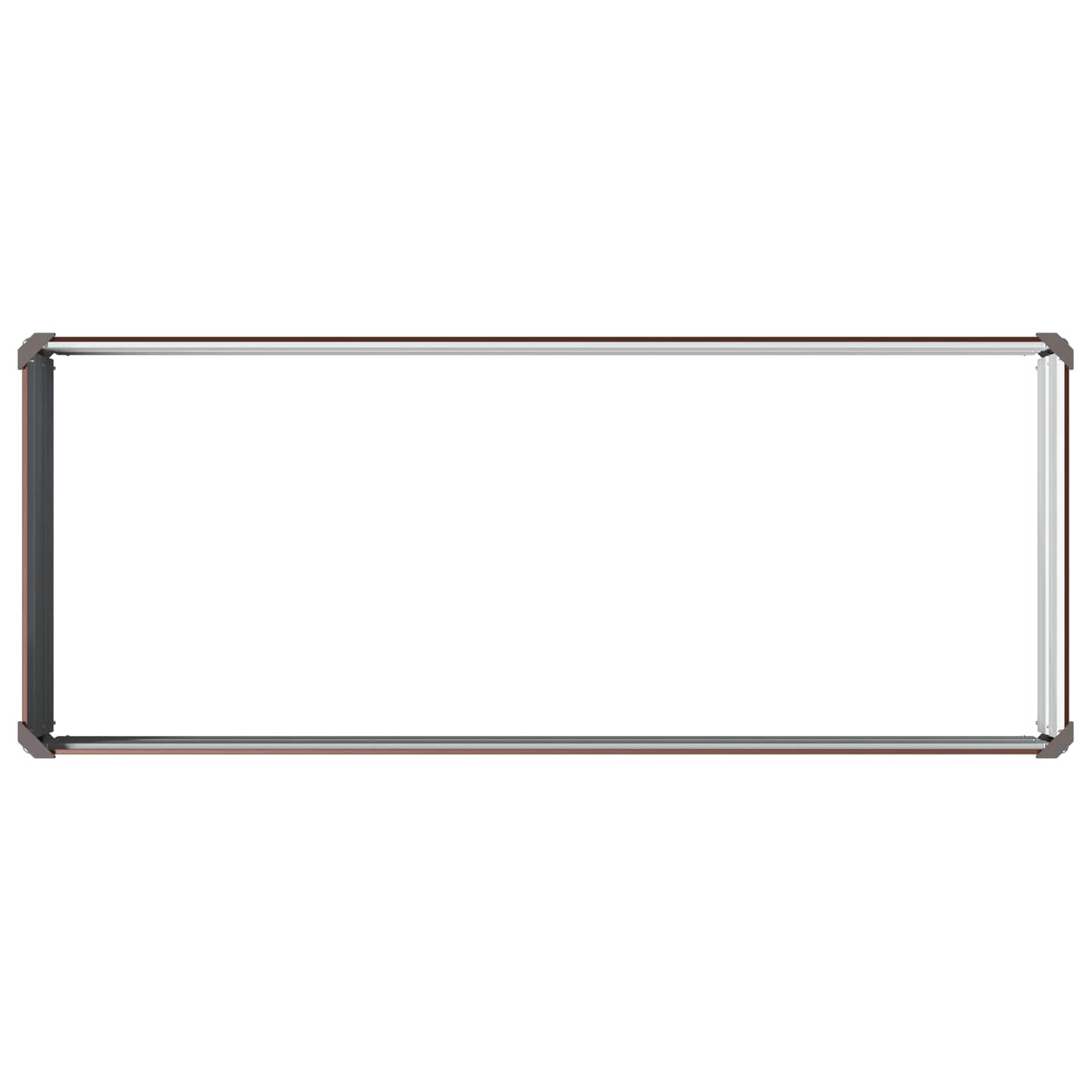 Raised Garden Bed Brown 100 x 40 x 24 cm cold-rolled steel