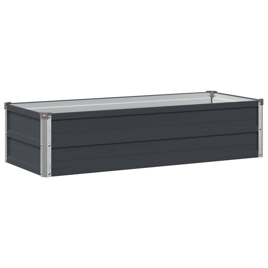 Raised Garden Bed Anthracite 100 x 40 x 24 cm cold-rolled steel