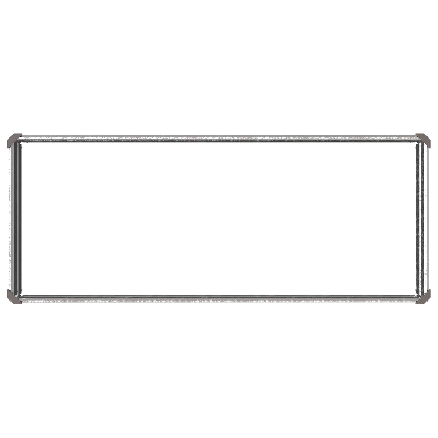 Raised Garden Bed Silver 100 x 40 x 24 cm galvanized