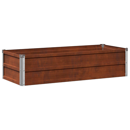 Raised Garden Bed Rusty 100 x 40 x 24 cm corton