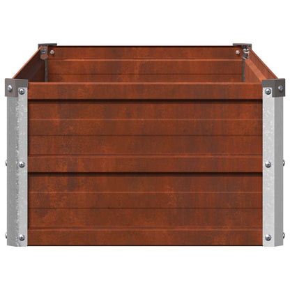 Raised Garden Bed Rusty 100 x 40 x 24 cm corton