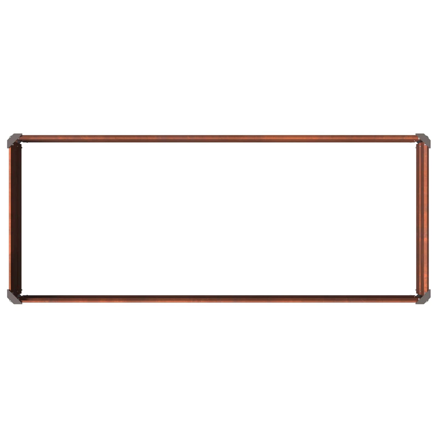 Raised Garden Bed Rusty 100 x 40 x 24 cm corton