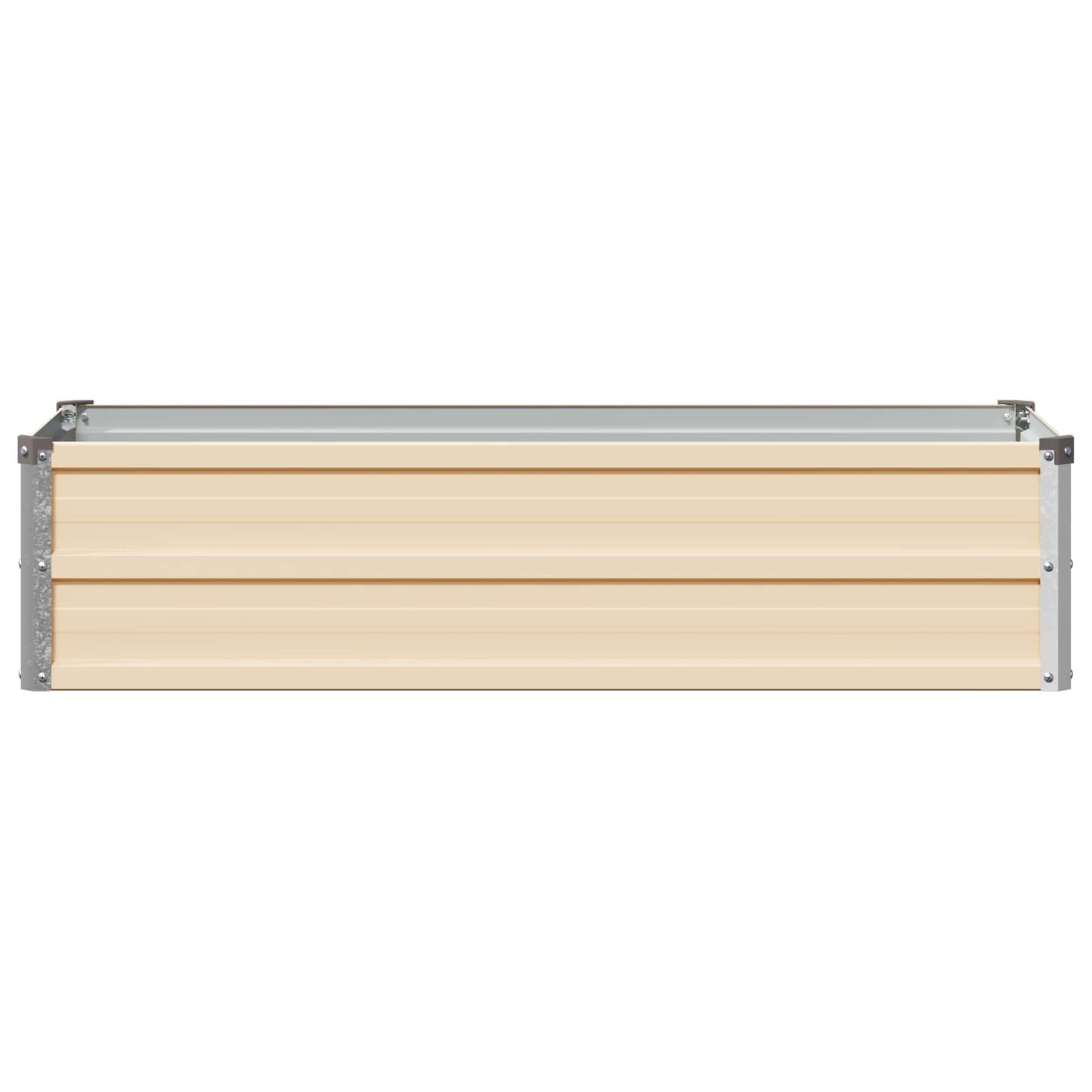 Raised Garden Bed Ivory 100 x 40 x 24 cm cold-rolled steel