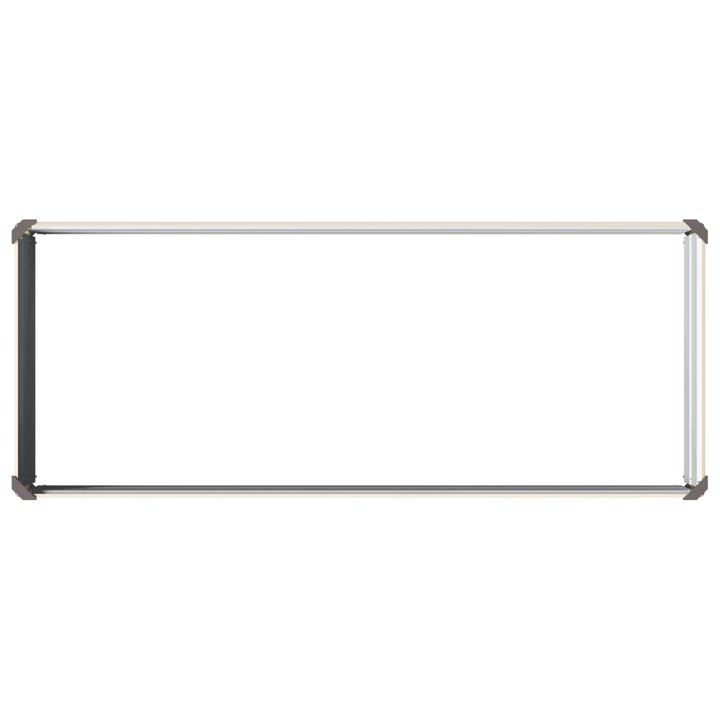 Raised Garden Bed Ivory 100 x 40 x 24 cm cold-rolled steel