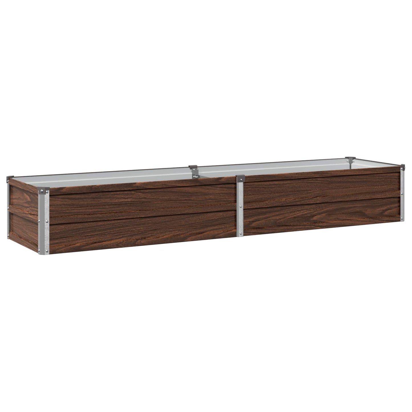 Raised Garden Bed Black 160 x 40 x 24 cm cold-rolled steel
