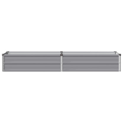 Raised Garden Bed Grey 160 x 40 x 24 cm cold-rolled steel