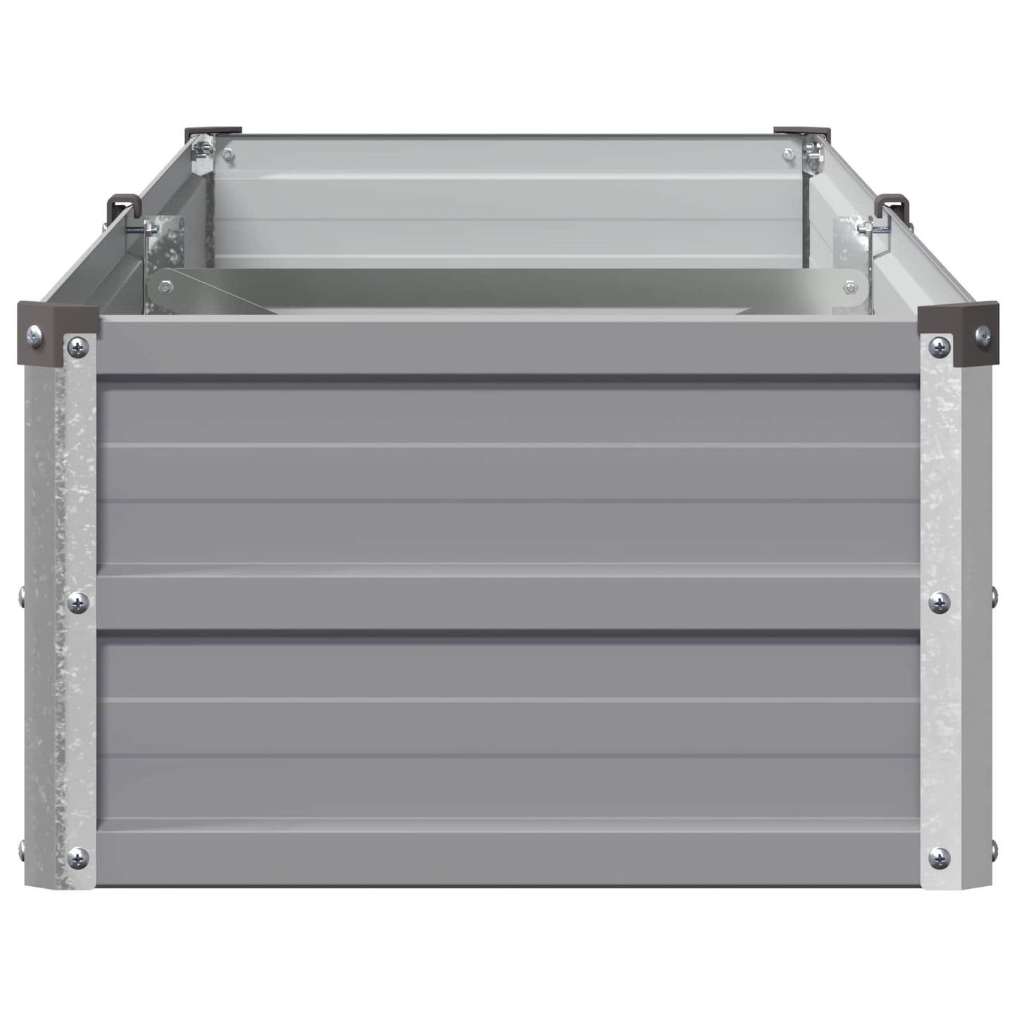 Raised Garden Bed Grey 160 x 40 x 24 cm cold-rolled steel