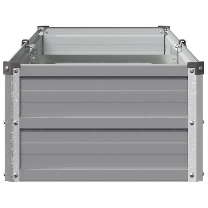 Raised Garden Bed Grey 160 x 40 x 24 cm cold-rolled steel