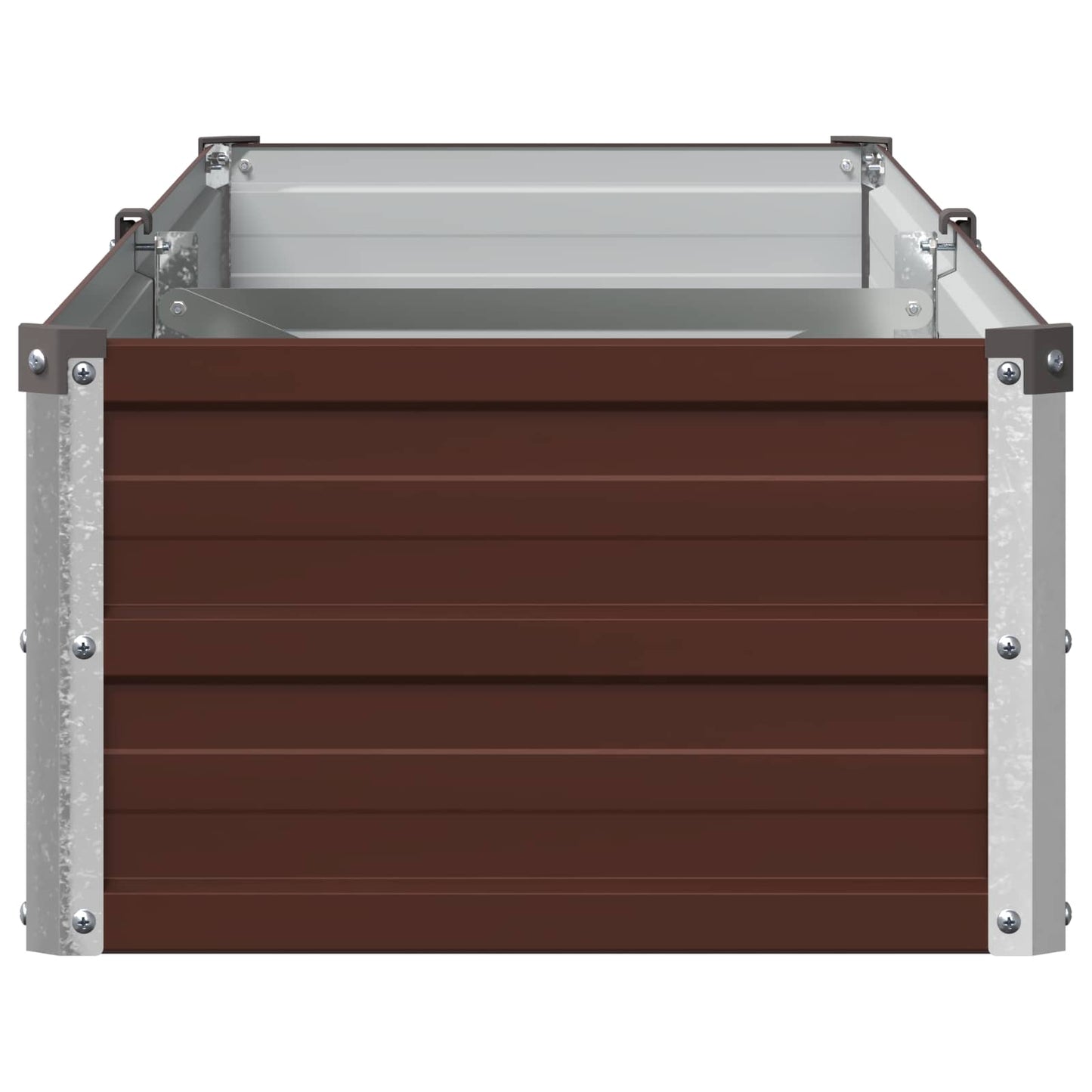 Raised Garden Bed Brown 160 x 40 x 24 cm cold-rolled steel