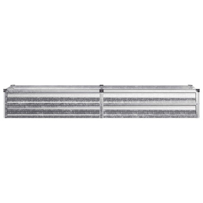Raised Garden Bed Silver 160 x 40 x 24 cm galvanized