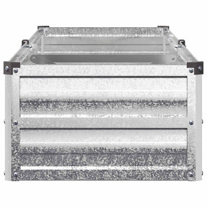 Raised Garden Bed Silver 160 x 40 x 24 cm galvanized