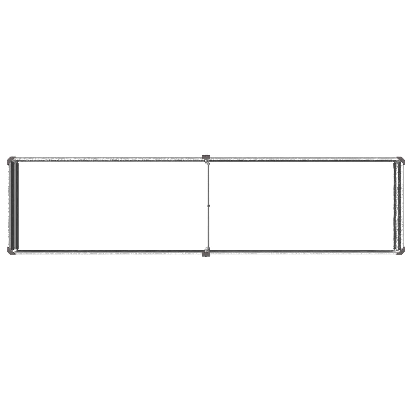 Raised Garden Bed Silver 160 x 40 x 24 cm galvanized