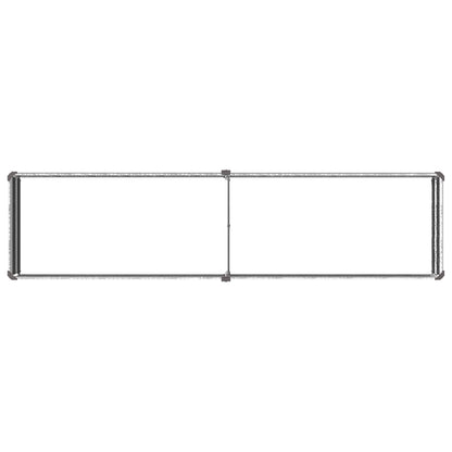 Raised Garden Bed Silver 160 x 40 x 24 cm galvanized