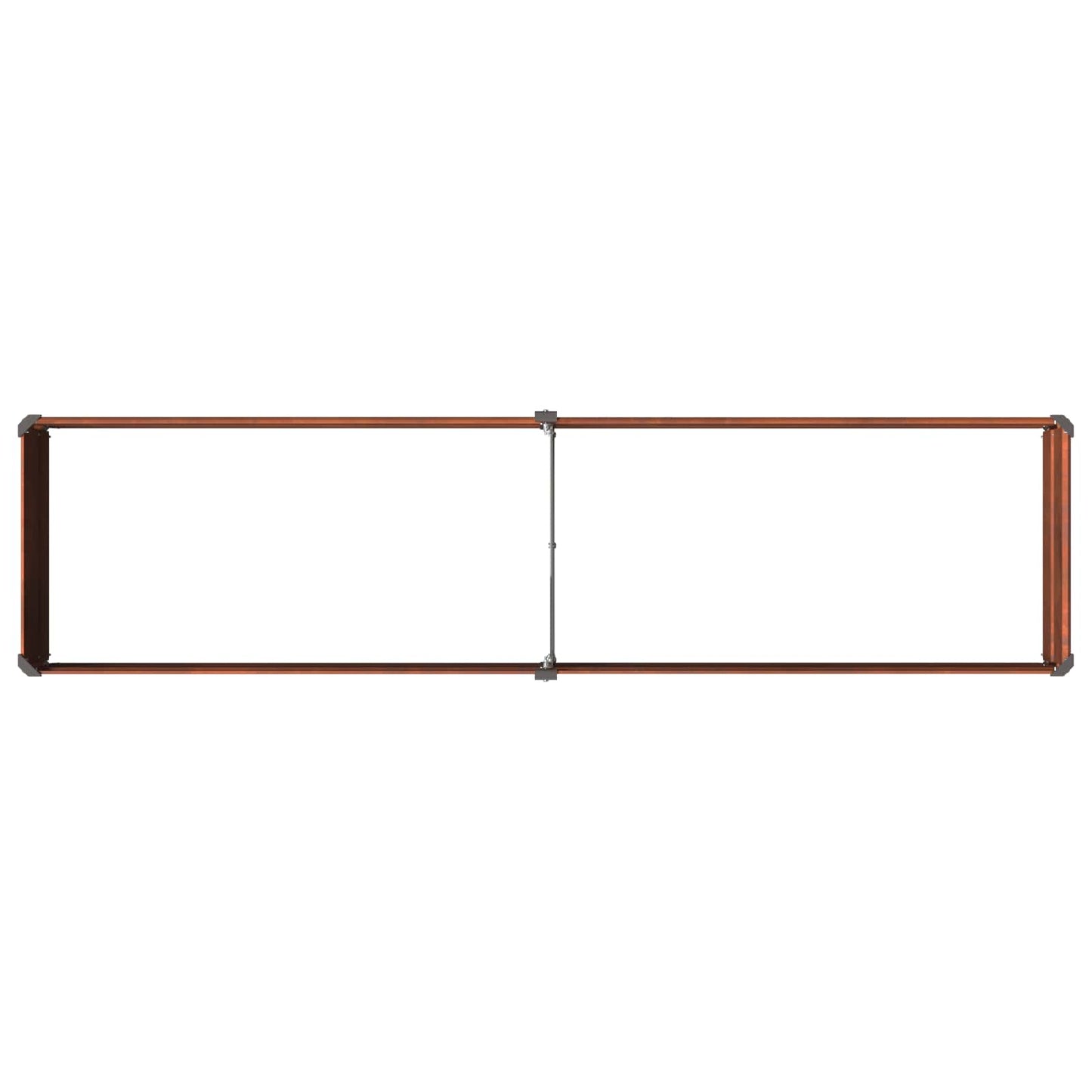 Raised Garden Bed Rusty 160 x 40 x 24 cm corton