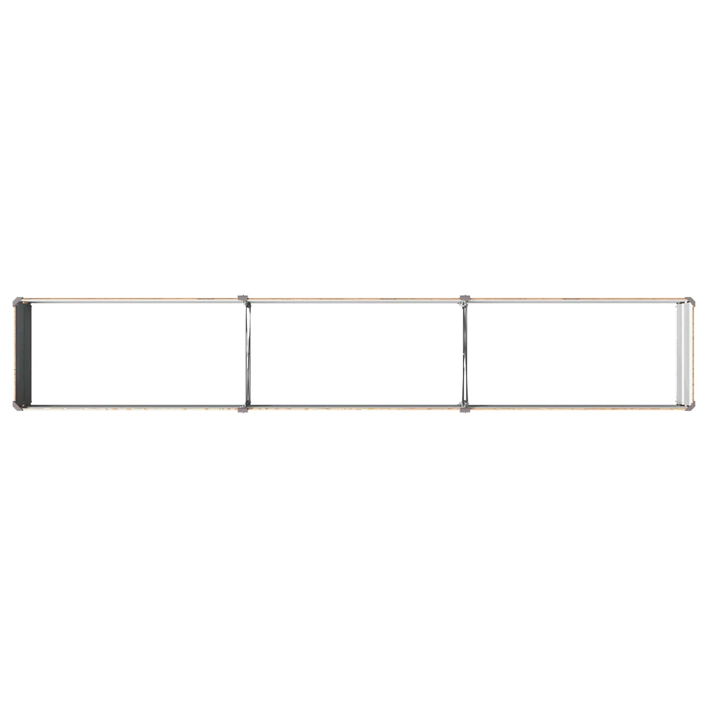 Raised Garden Bed Wood Brown 240 x 40 x 24 cm cold-rolled steel