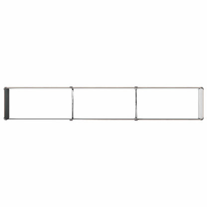 Raised Garden Bed Black 240 x 40 x 24 cm cold-rolled steel