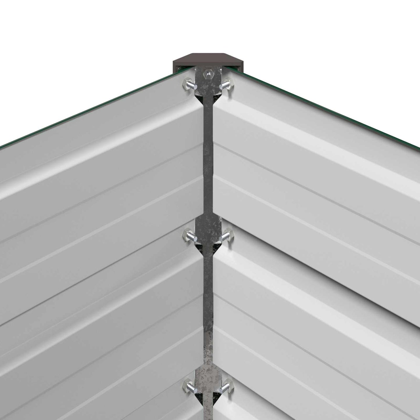 Raised Garden Bed Green 240 x 40 x 24 cm cold-rolled steeel