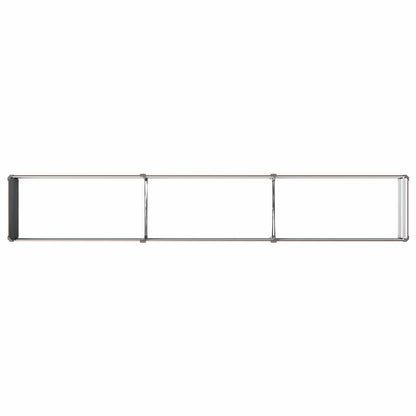 Raised Garden Bed Brown 240 x 40 x 24 cm cold-rolled steel