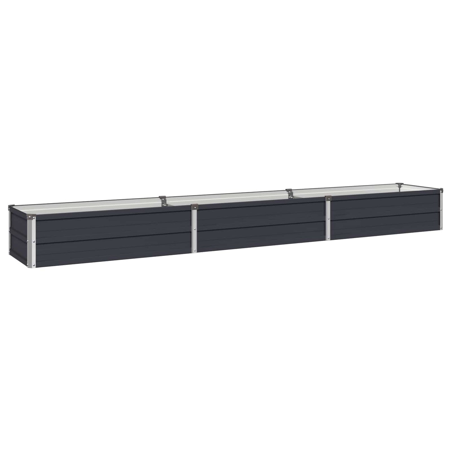 Raised Garden Bed Anthracite 240 x 40 x 24 cm cold-rolled steel