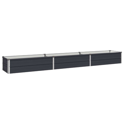 Raised Garden Bed Anthracite 240 x 40 x 24 cm cold-rolled steel