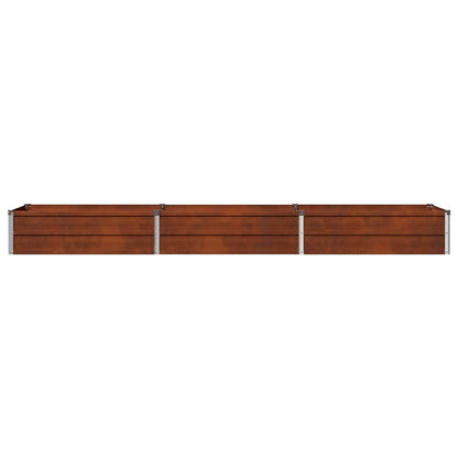 Raised Garden Bed Rusty 240 x 40 x 24 cm corton