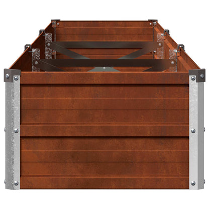 Raised Garden Bed Rusty 240 x 40 x 24 cm corton