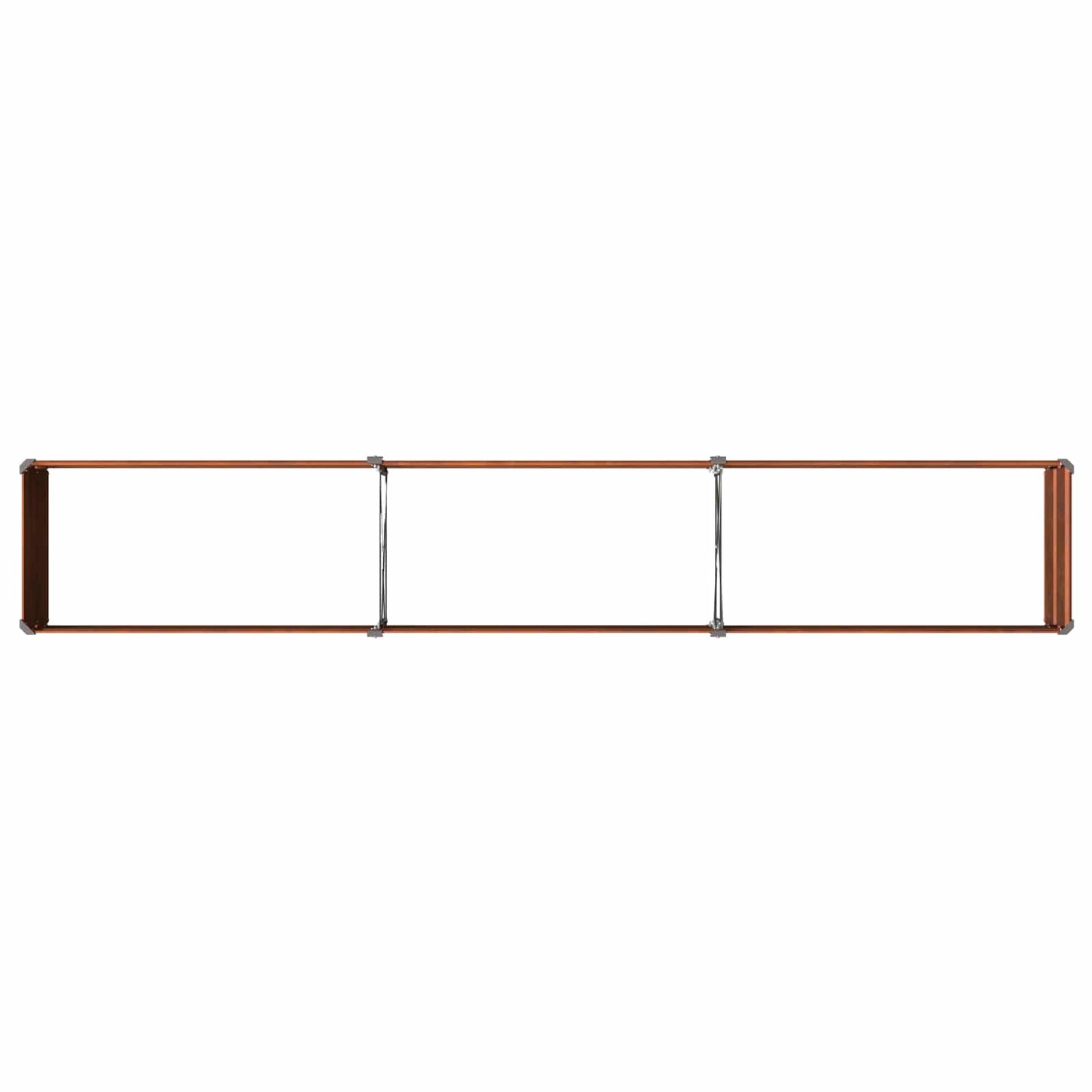 Raised Garden Bed Rusty 240 x 40 x 24 cm corton