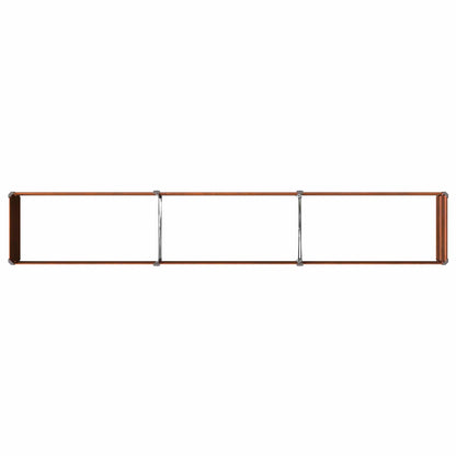 Raised Garden Bed Rusty 240 x 40 x 24 cm corton