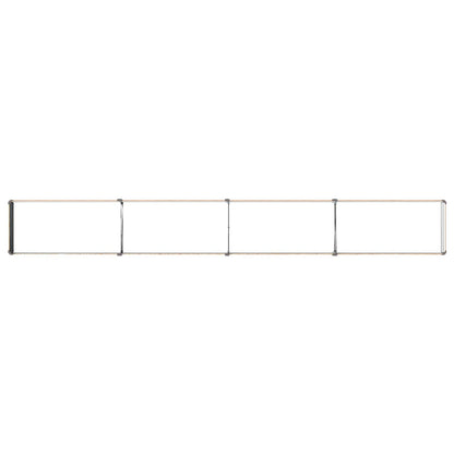 Raised Garden Bed Wood Brown 320 x 40 x 24 cm cold-rolled steel