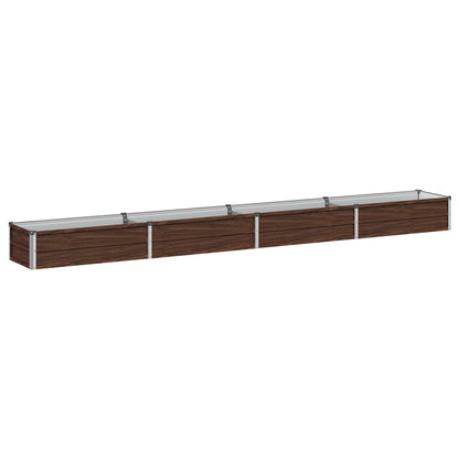 Raised Garden Bed Black 320 x 40 x 24 cm cold-rolled steel