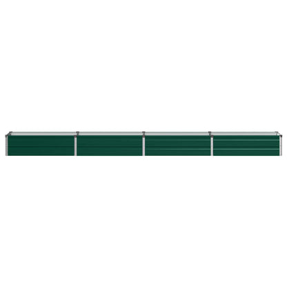 Raised Garden Bed Green 320 x 40 x 24 cm cold-rolled steeel