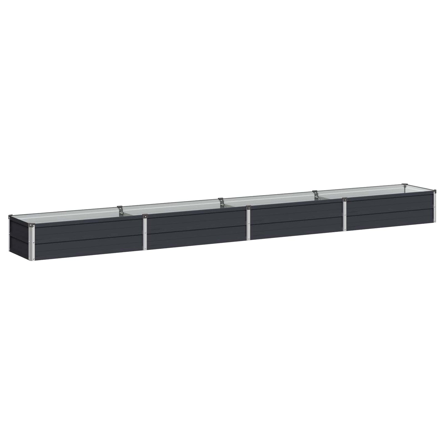 Raised Garden Bed Anthracite 320 x 40 x 24 cm cold-rolled steel
