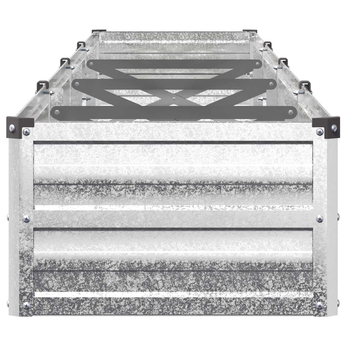 Raised Garden Bed Silver 320 x 40 x 24 cm galvanized