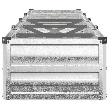 Raised Garden Bed Silver 320 x 40 x 24 cm galvanized