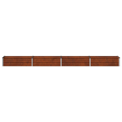Raised Garden Bed Rusty 320 x 40 x 24 cm corton