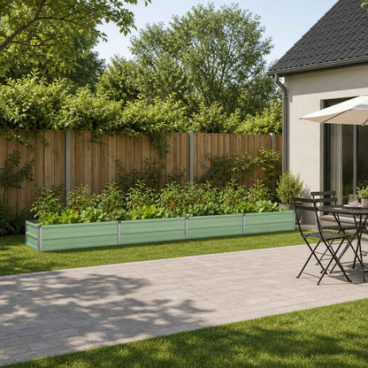 Raised Garden Bed Pastel Green 320 x 40 x 24 cm