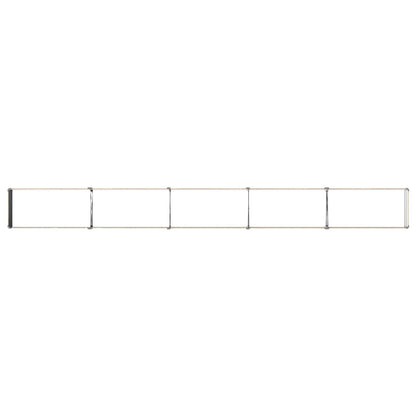 Raised Garden Bed Wood Brown 400 x 40 x 24 cm cold-rolled steel