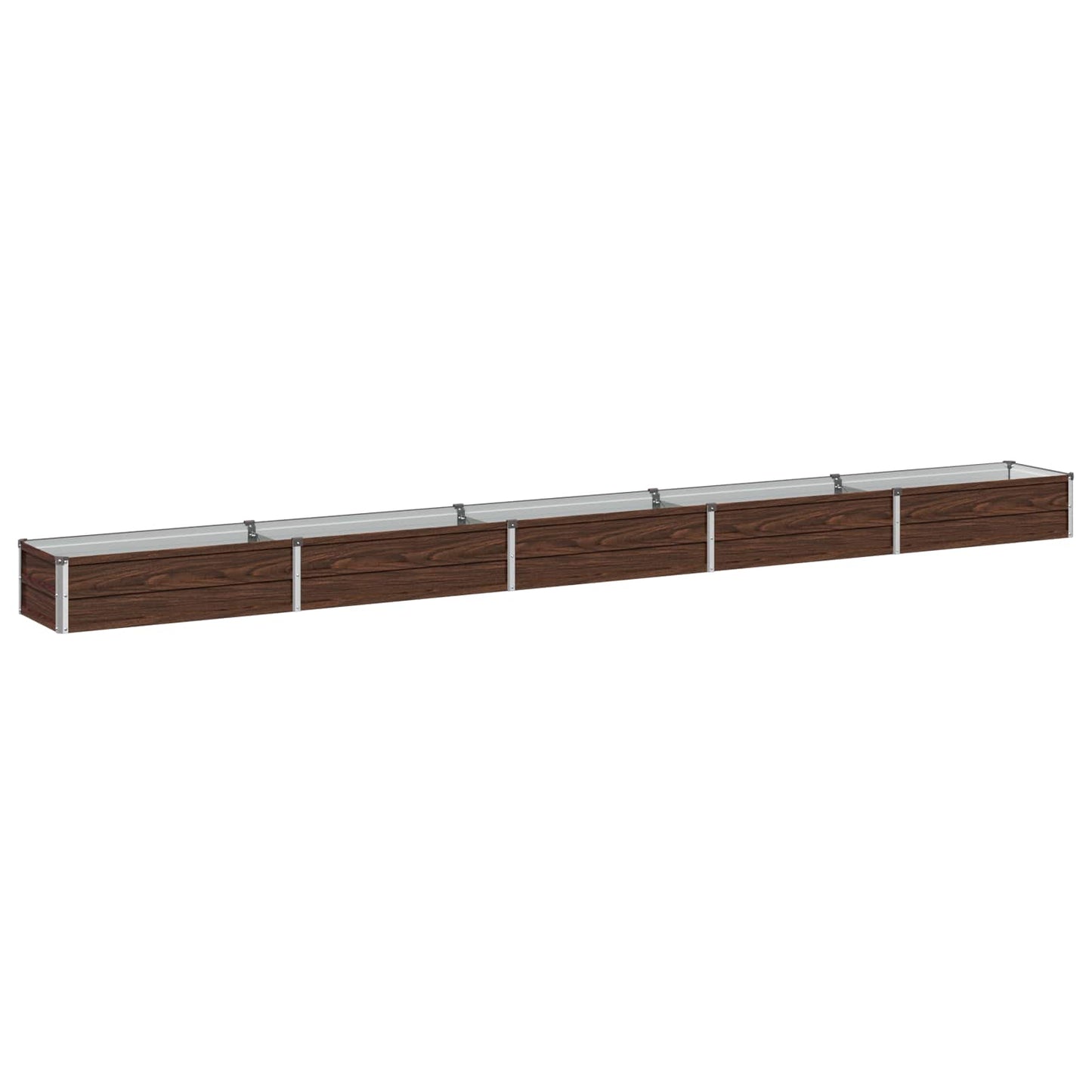 Raised Garden Bed Black 400 x 40 x 24 cm cold-rolled steel