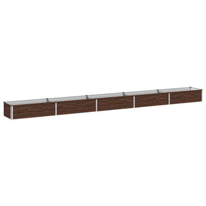 Raised Garden Bed Black 400 x 40 x 24 cm cold-rolled steel