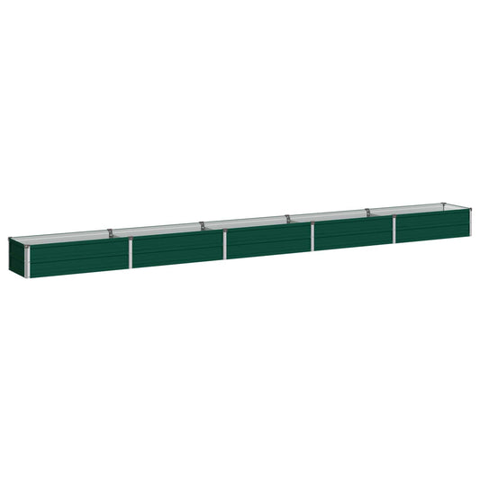 Raised Garden Bed Green 400 x 40 x 24 cm cold-rolled steeel