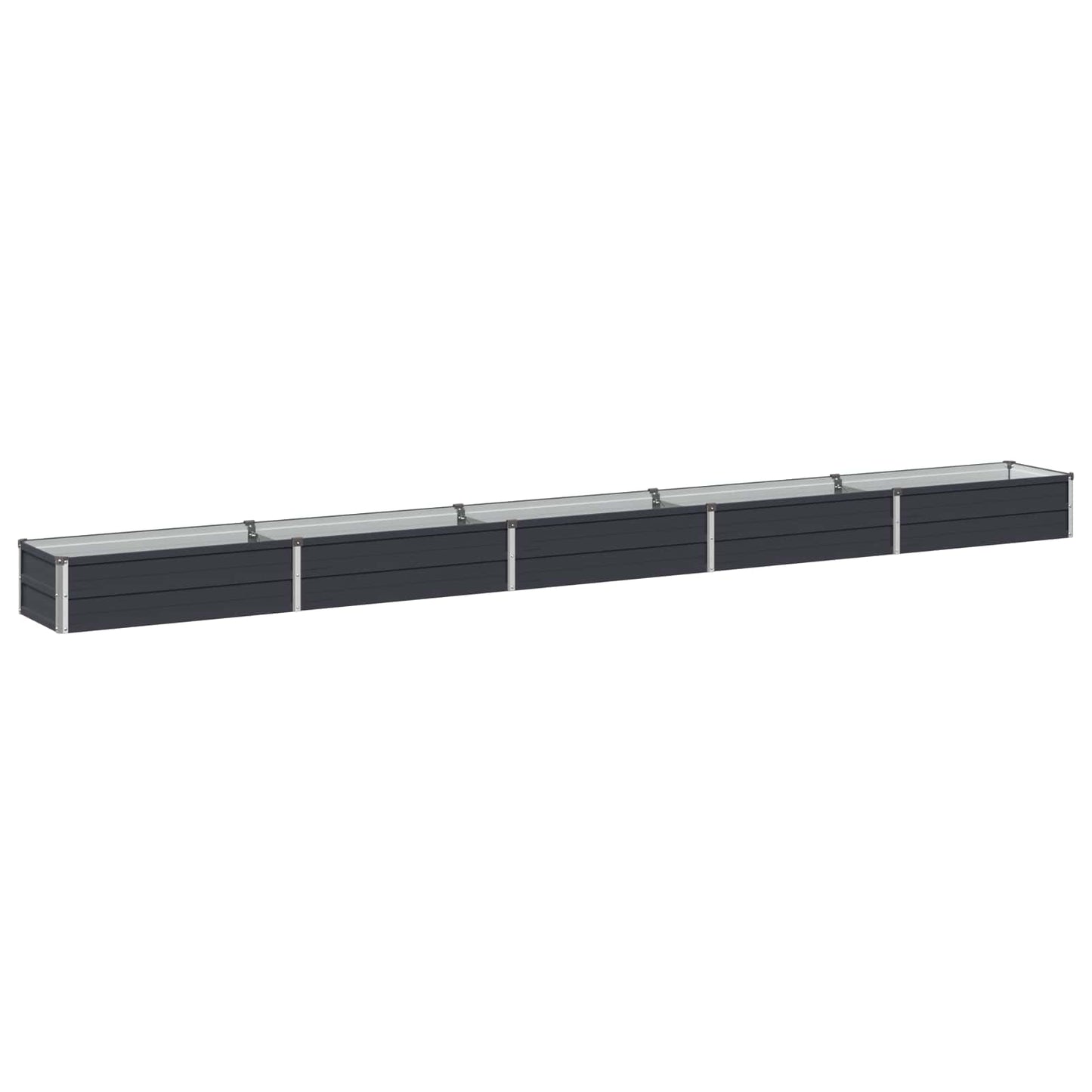 Raised Garden Bed Anthracite 400 x 40 x 24 cm cold-rolled steel