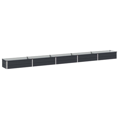 Raised Garden Bed Anthracite 400 x 40 x 24 cm cold-rolled steel