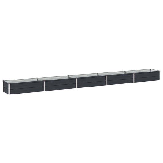 Raised Garden Bed Anthracite 400 x 40 x 24 cm cold-rolled steel
