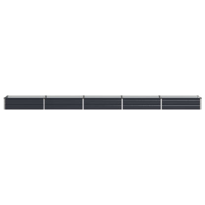 Raised Garden Bed Anthracite 400 x 40 x 24 cm cold-rolled steel