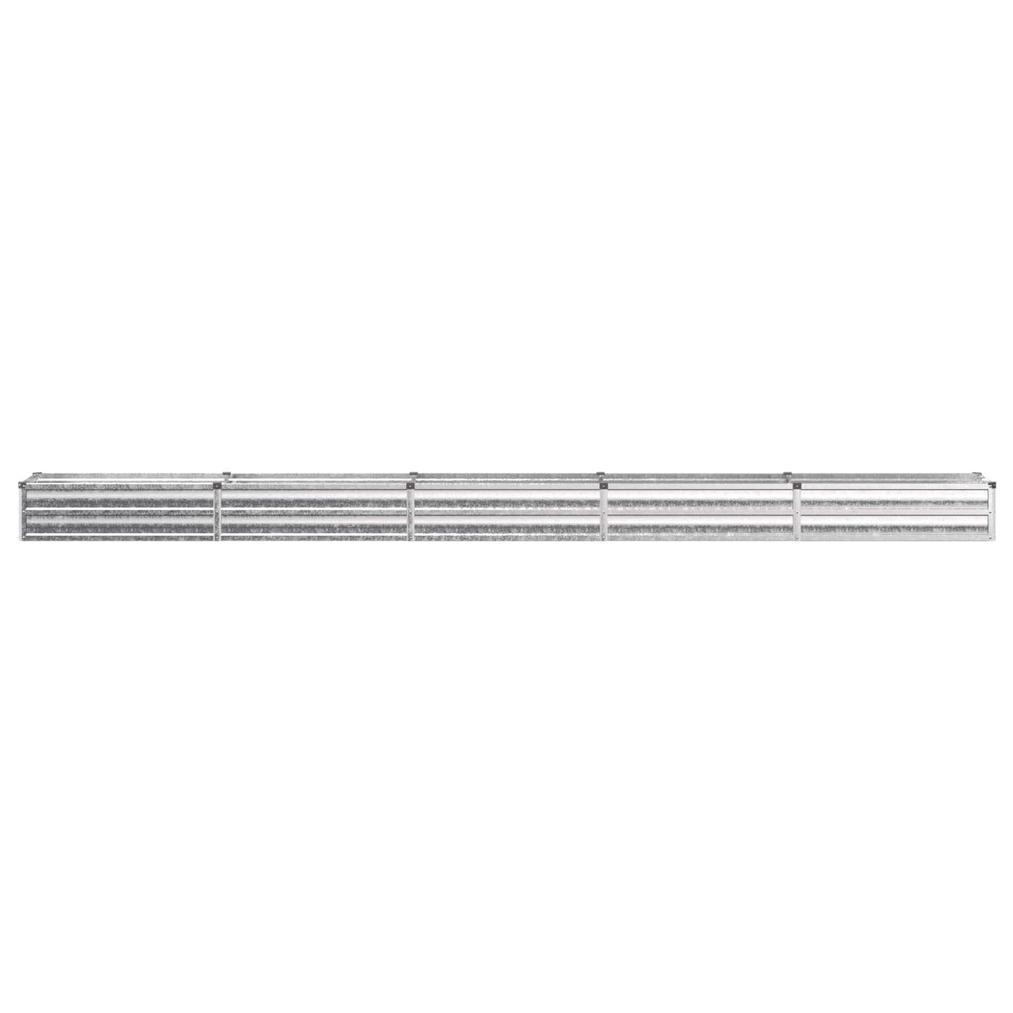 Raised Garden Bed Silver 400 x 40 x 24 cm galvanized