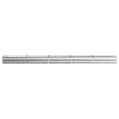 Raised Garden Bed Silver 400 x 40 x 24 cm galvanized