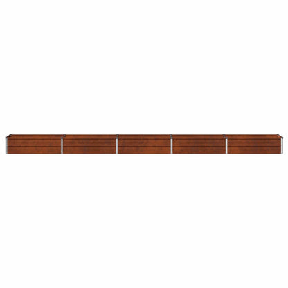 Raised Garden Bed Rusty 400 x 40 x 24 cm corton
