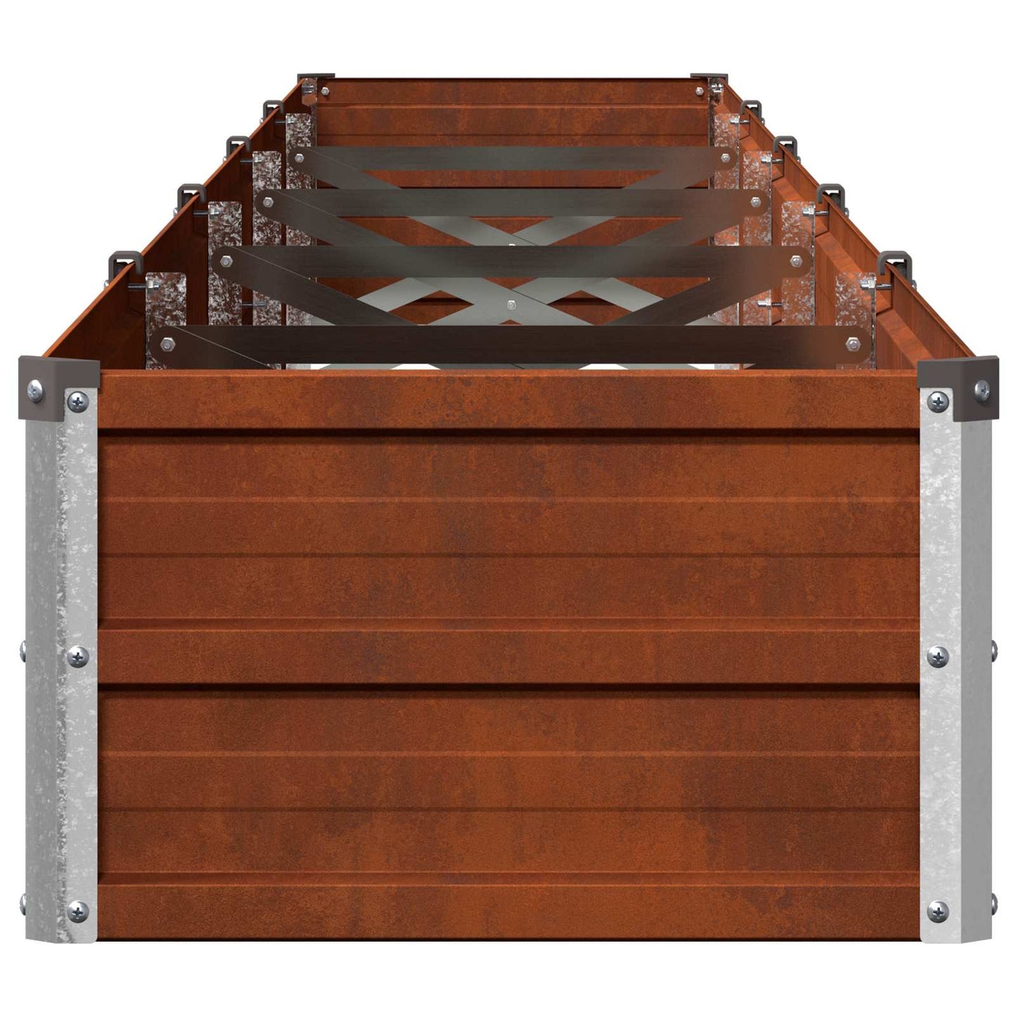 Raised Garden Bed Rusty 400 x 40 x 24 cm corton