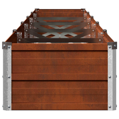 Raised Garden Bed Rusty 400 x 40 x 24 cm corton